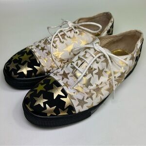 Andrea Pfister unique vintage gold stars sneakers size 37 (7US) great condition